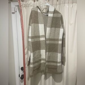 Cyrus open front hooded cardigan